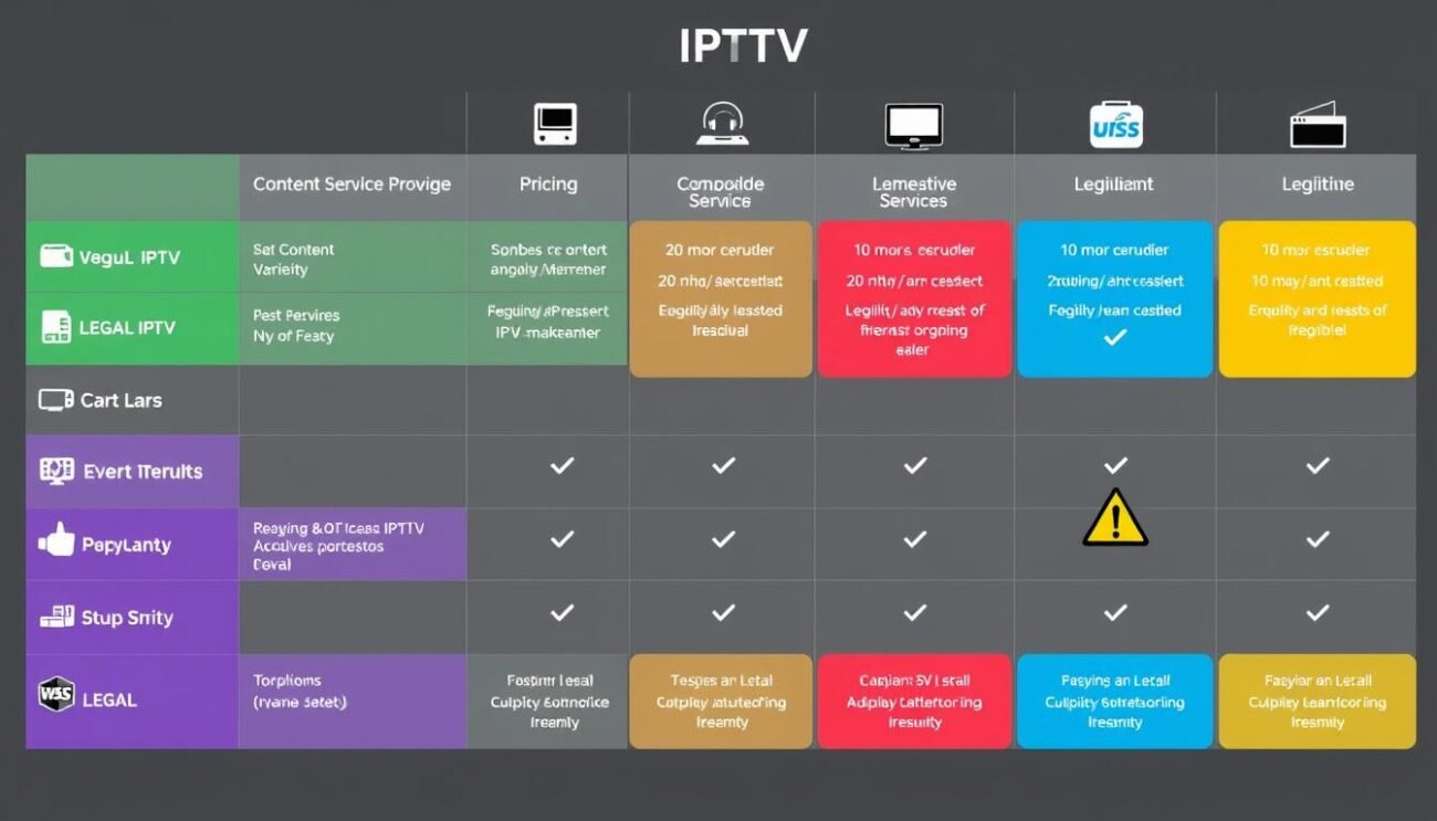 Legitimate IPTV Services Comparison Legitimate IPTV Services Comparison